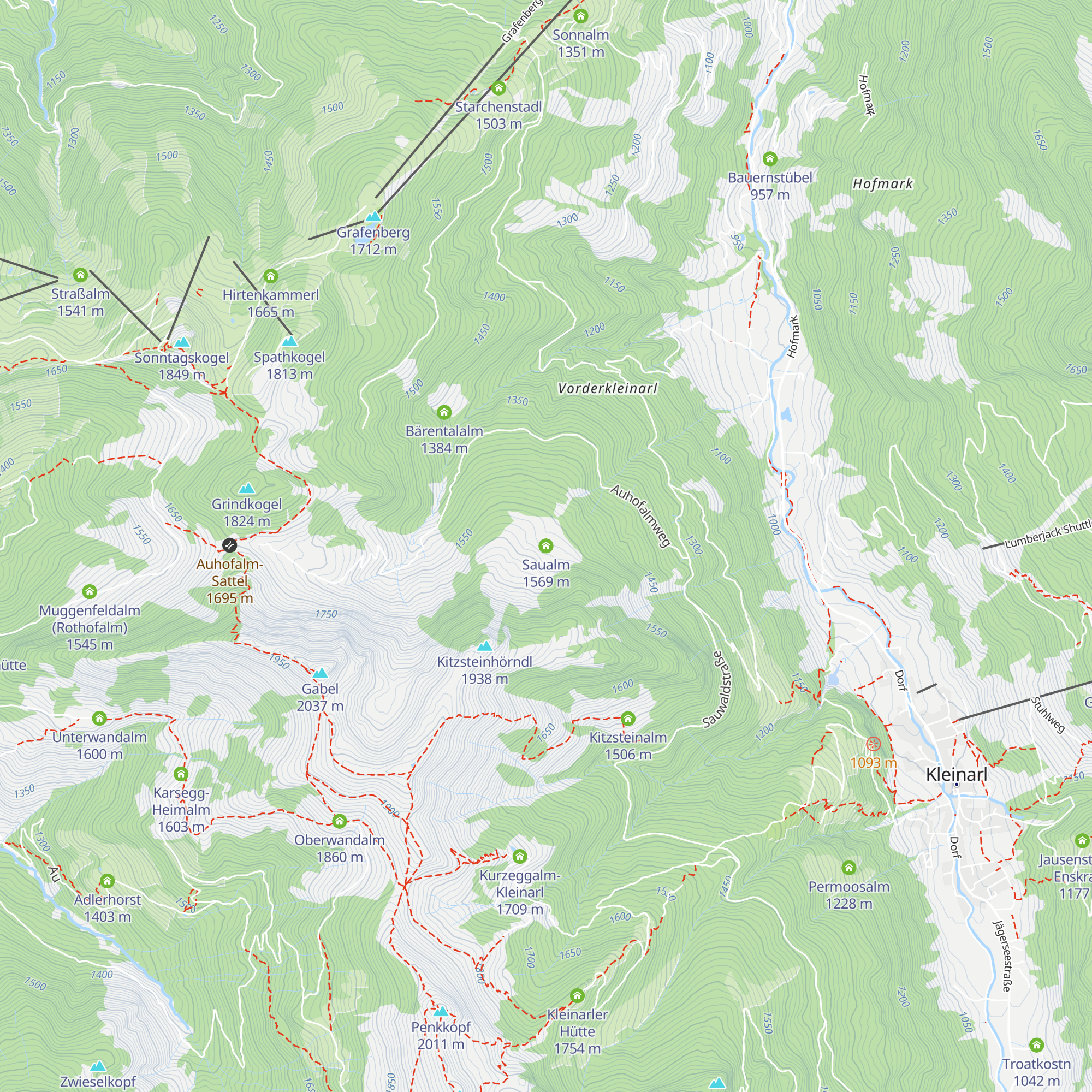 Saualm map