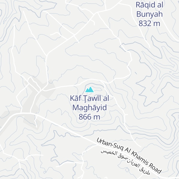 Map of Kāf Ţawīl al Maghāyid
