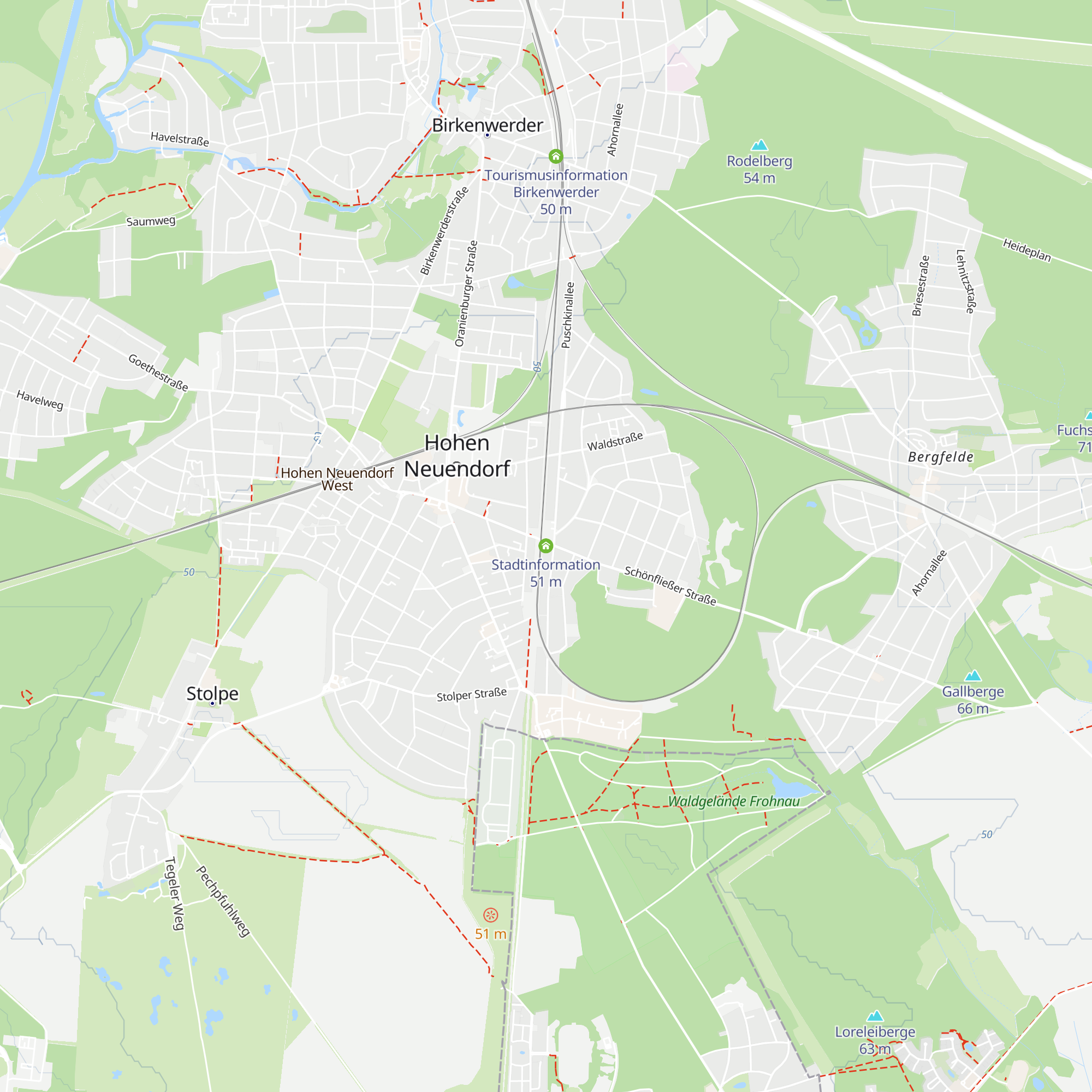 Stadtinformation map