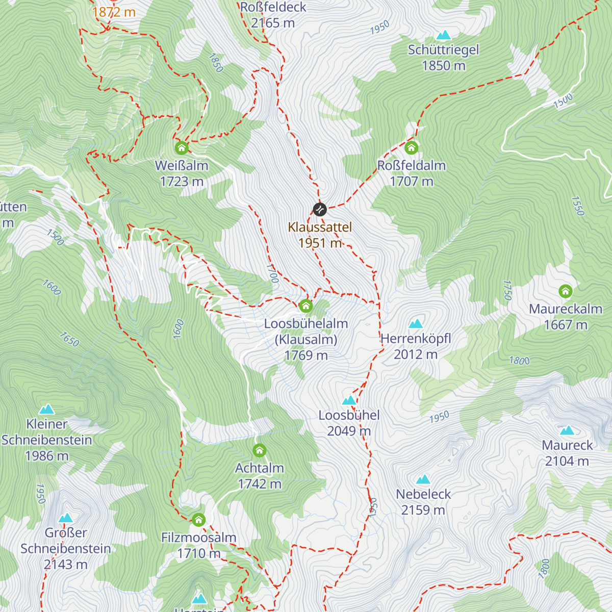 Loosbühelalm (Klausalm) map