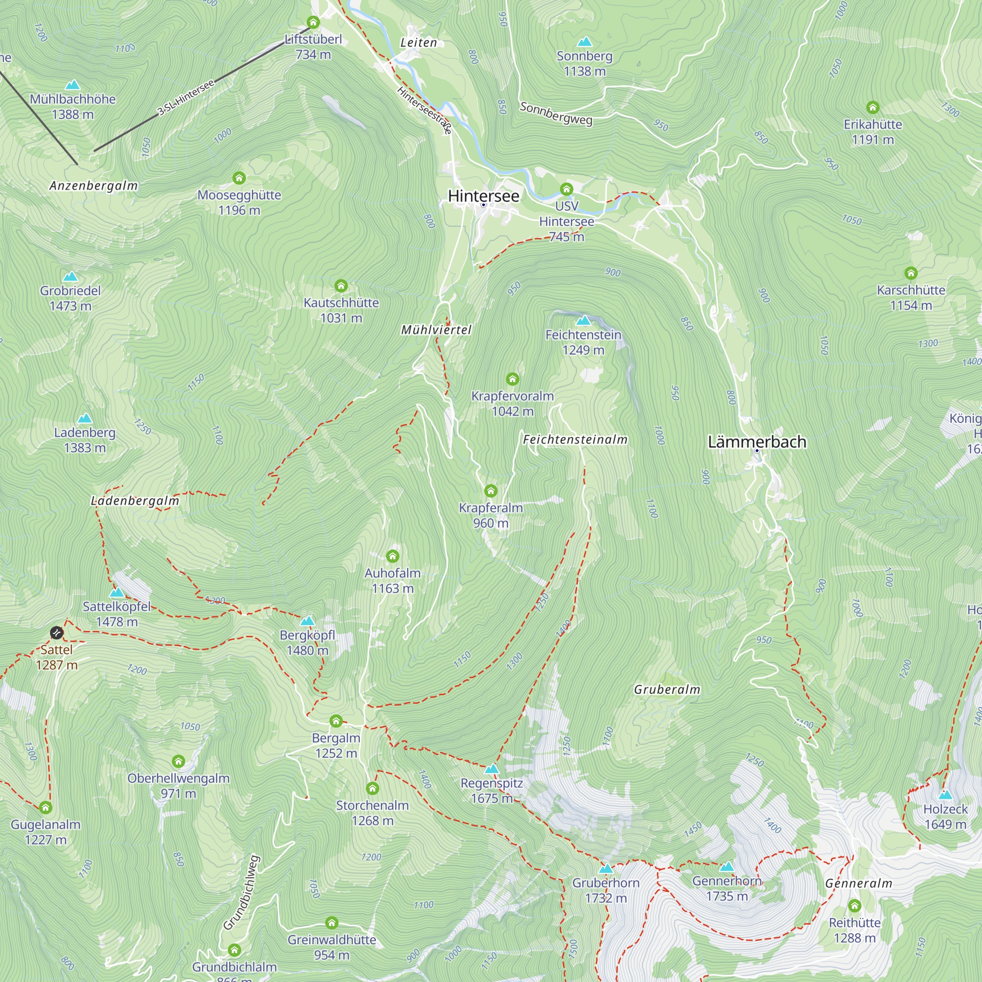 Krapferalm map