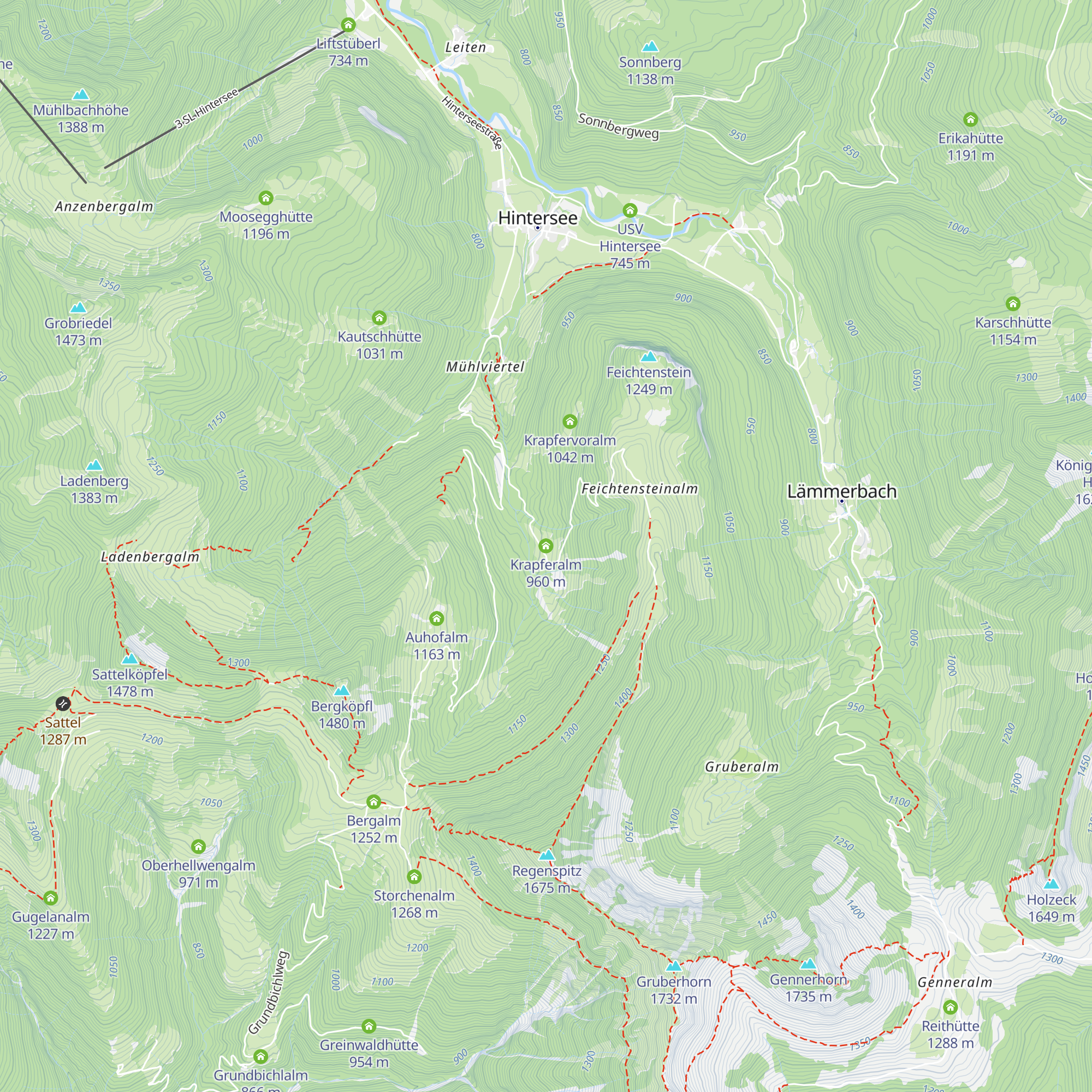 Krapferalm map