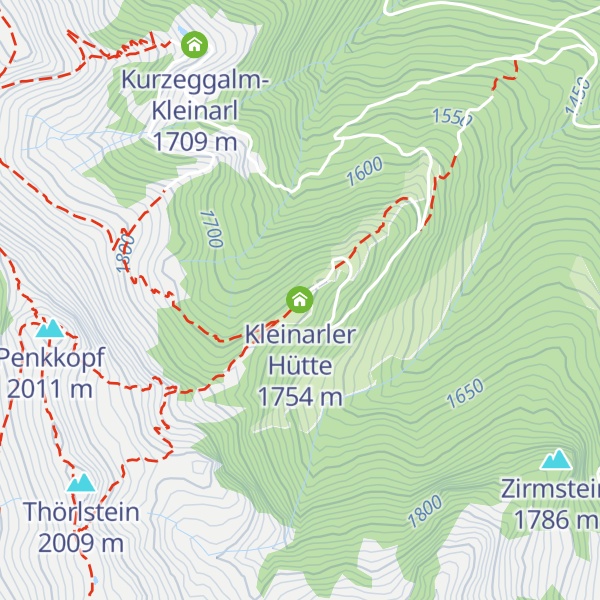 Map of Kleinarler Hütte