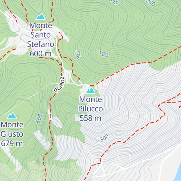 Map of Monte Pilucco