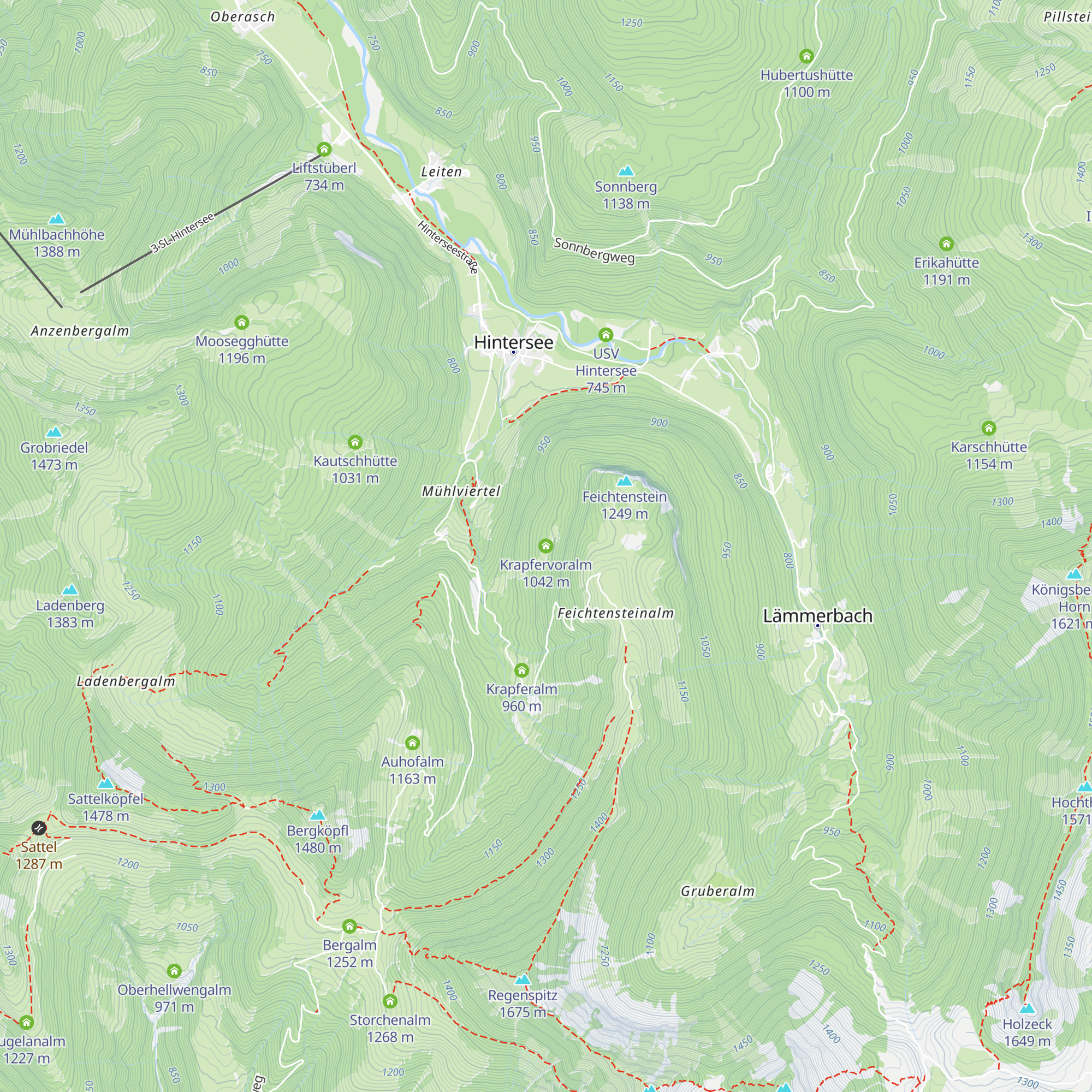 Krapfervoralm map