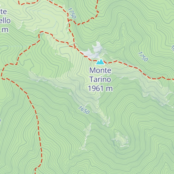 Map of Cima delle coste del Tarino
