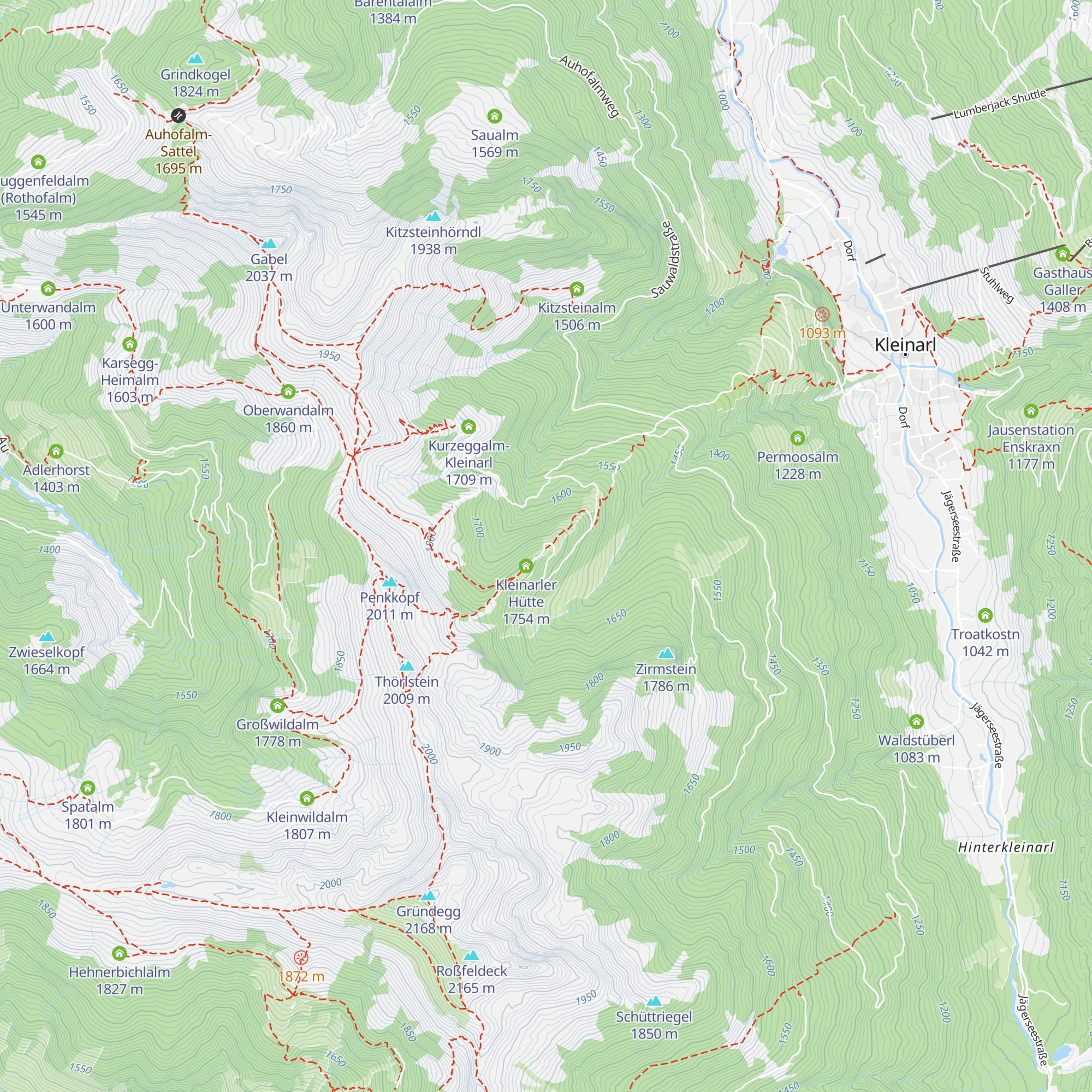Hubalm map
