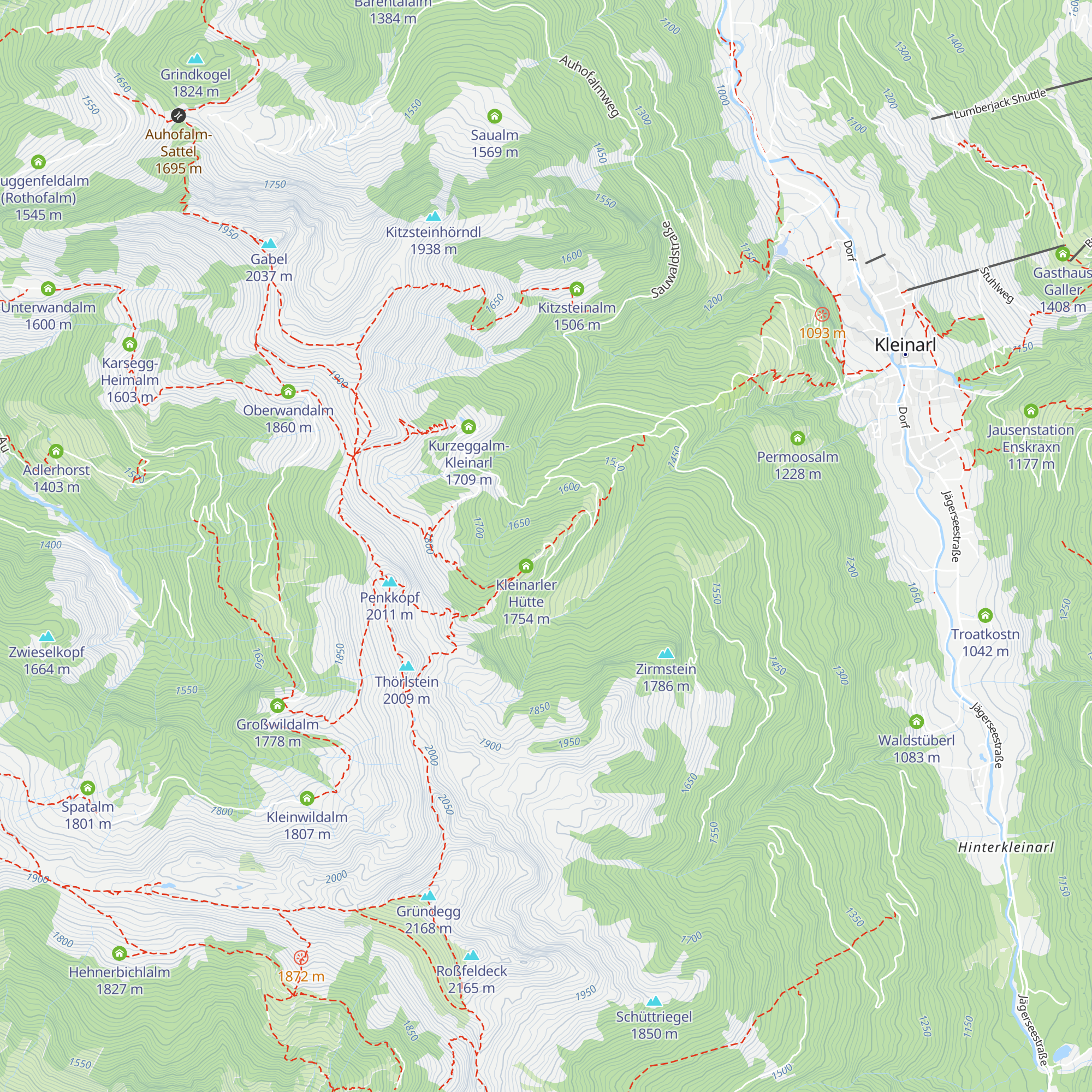 Hubalm map