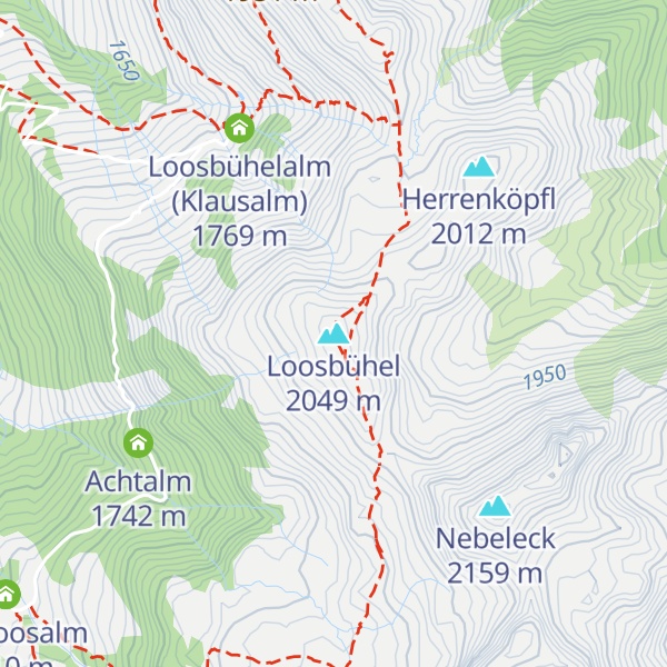 Map of Loosbühel