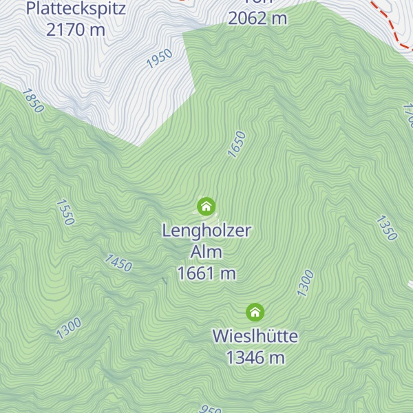 Map of Lengholzer Alm
