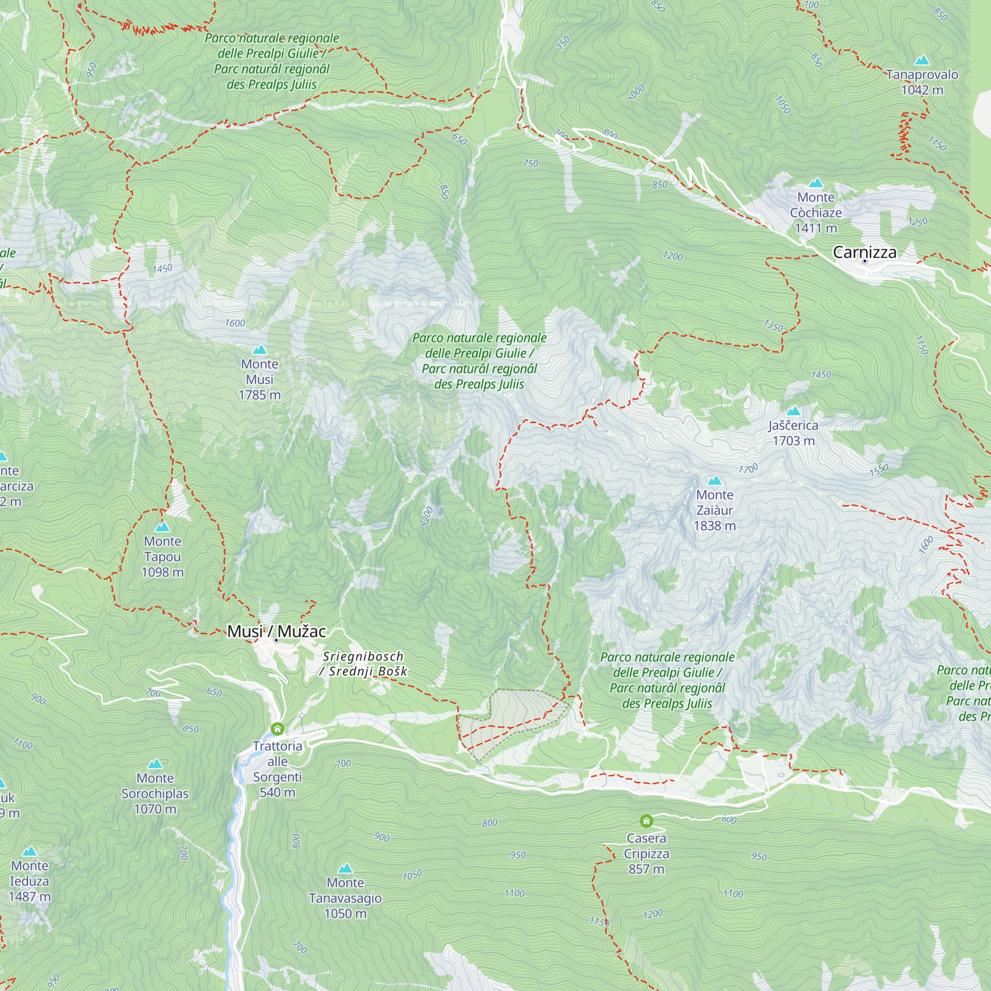 Bivacco Dino Brollo map