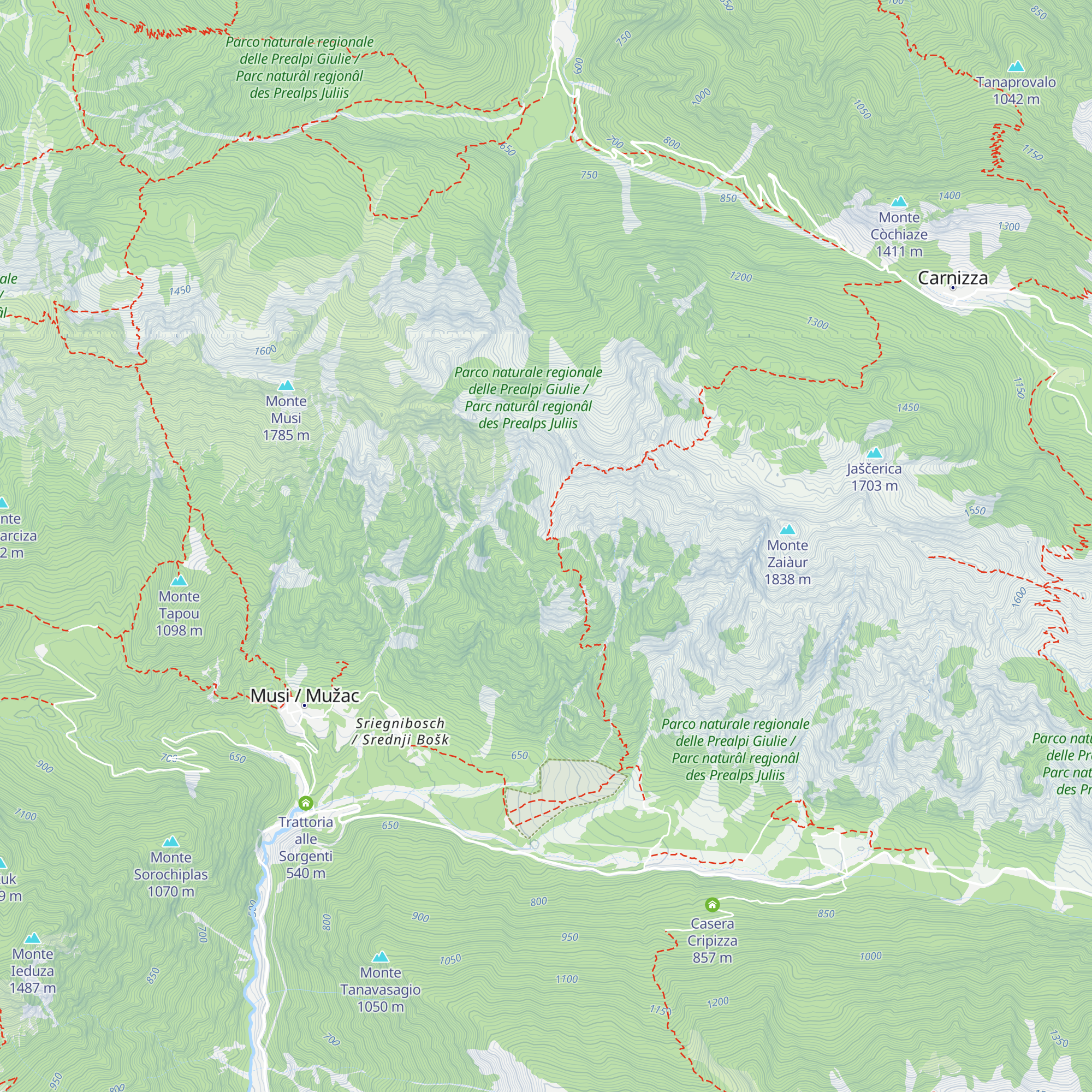 Bivacco Dino Brollo map