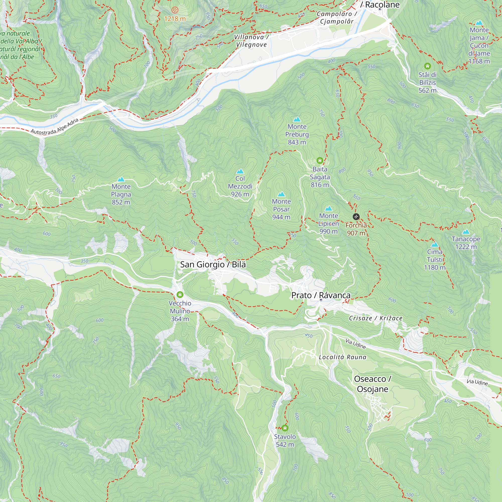Casa Rauri map