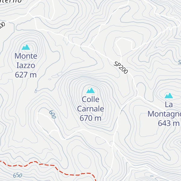 Map of Colle Carnale