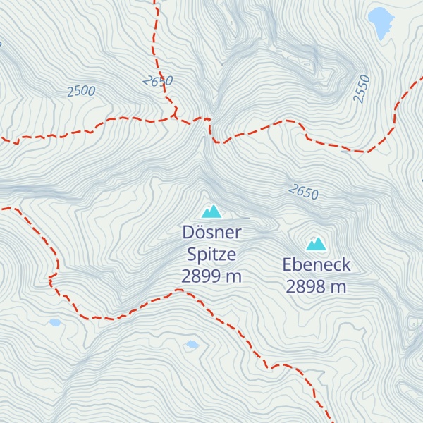 Map of Dösner Spitze