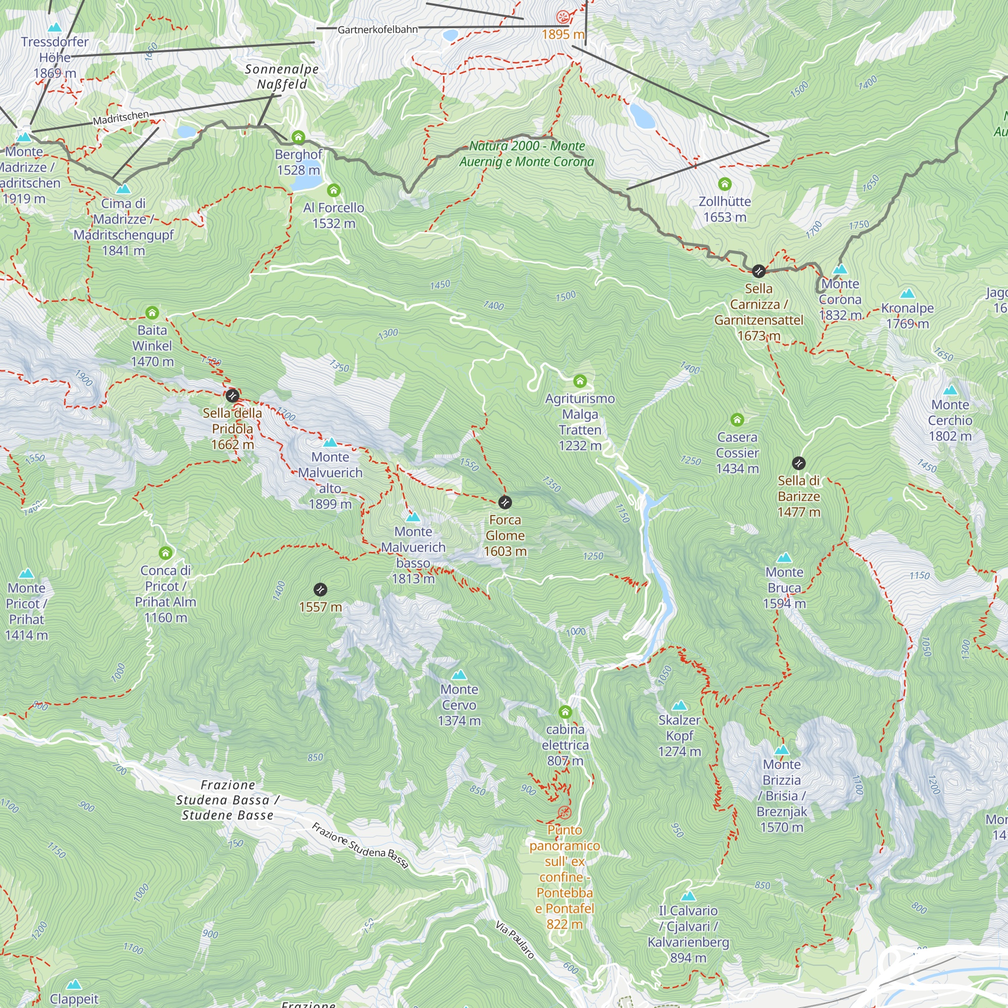 Malurch Biwak map