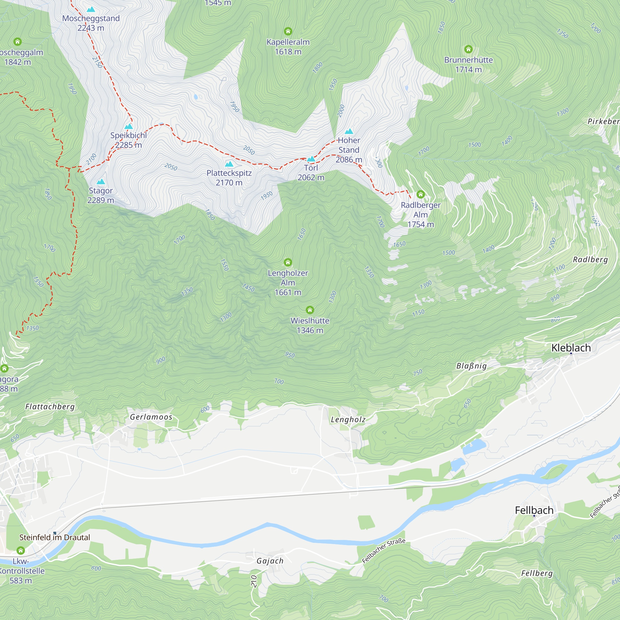Wieslhütte map