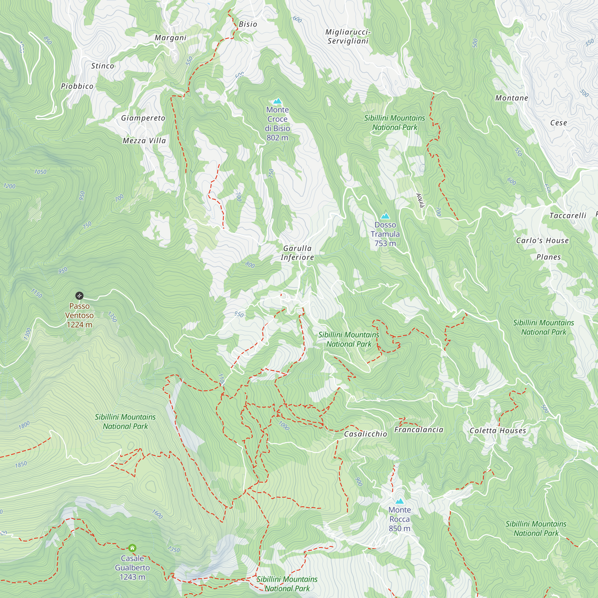 Rifugio Garulla G.A.S. map