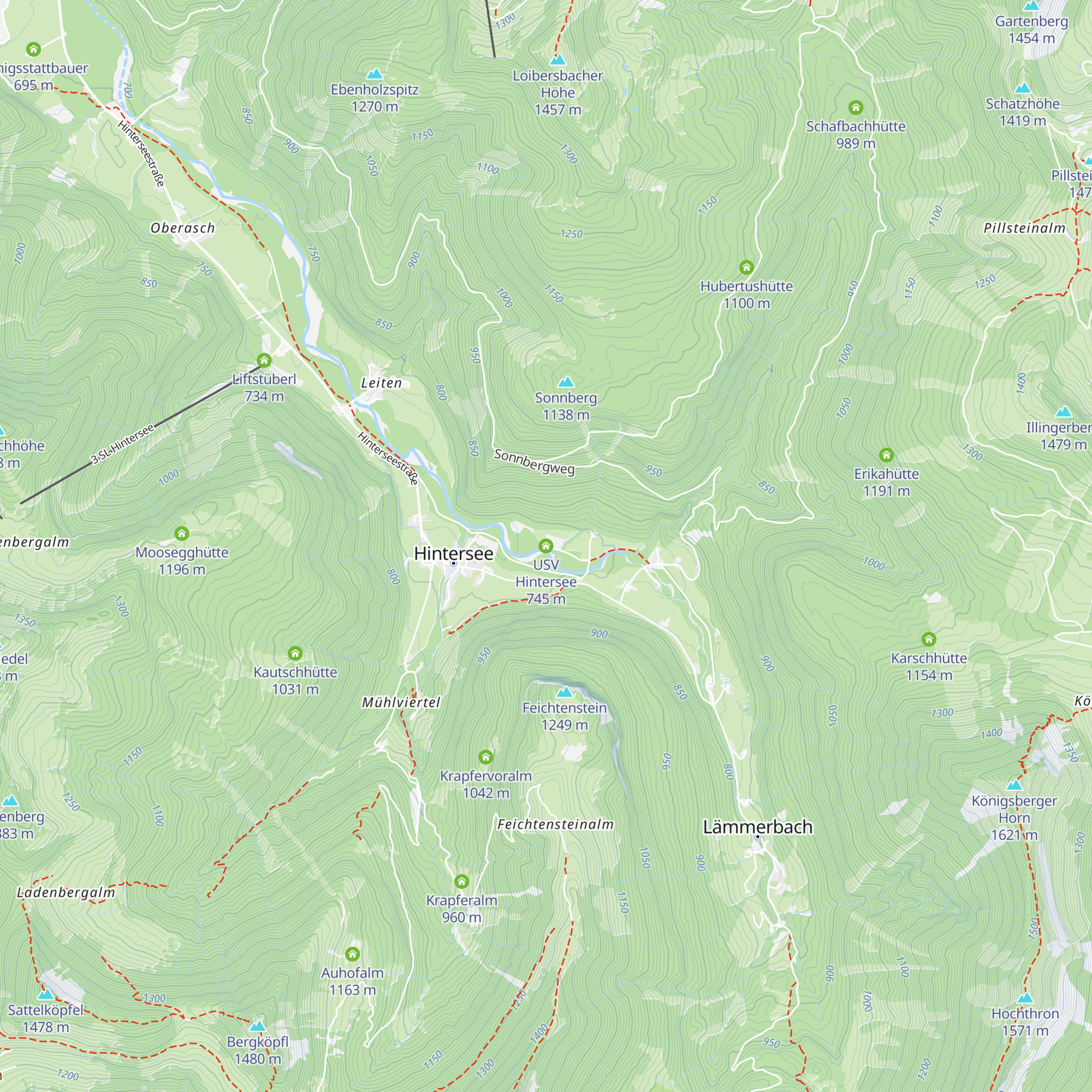USV Hintersee map