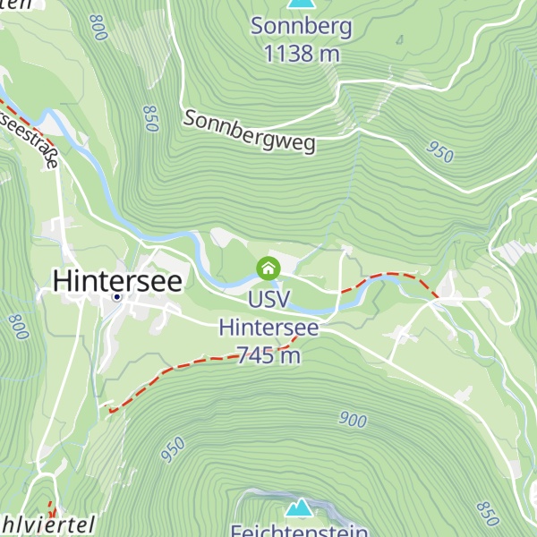 Map of USV Hintersee