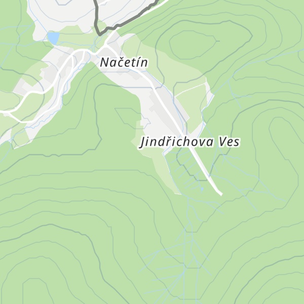 Map of Načetín