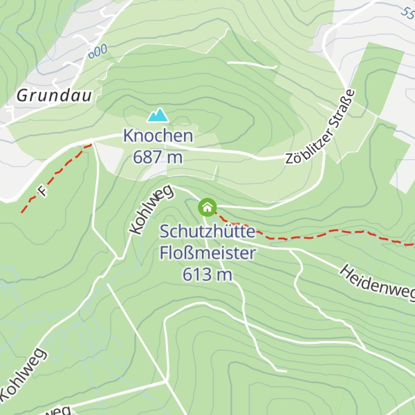 Map of Schutzhütte Floßmeister