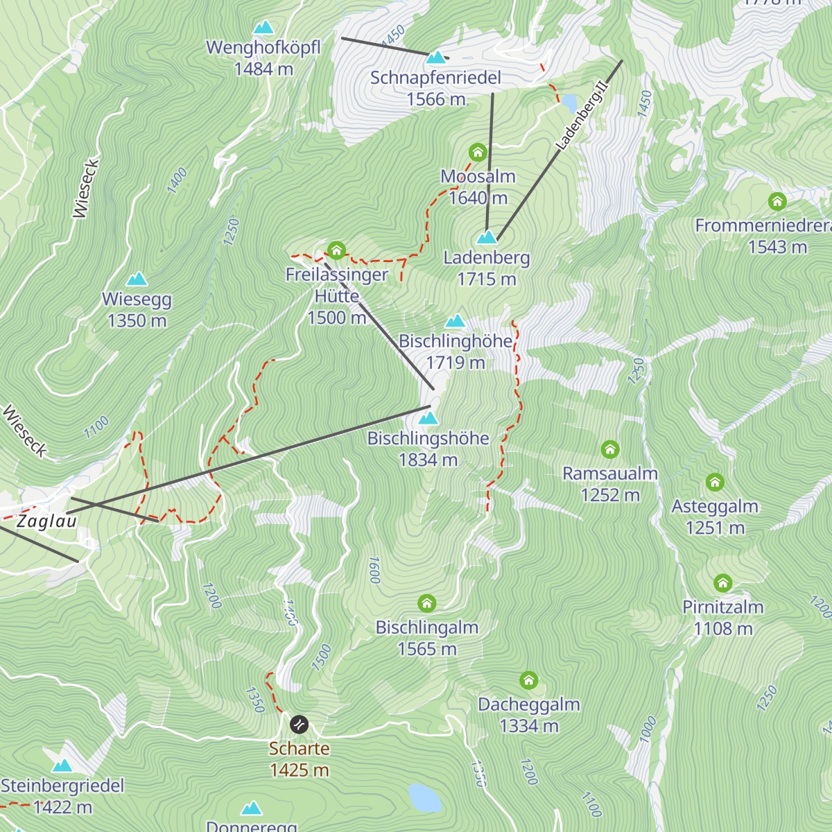 Bischlingshöhe map