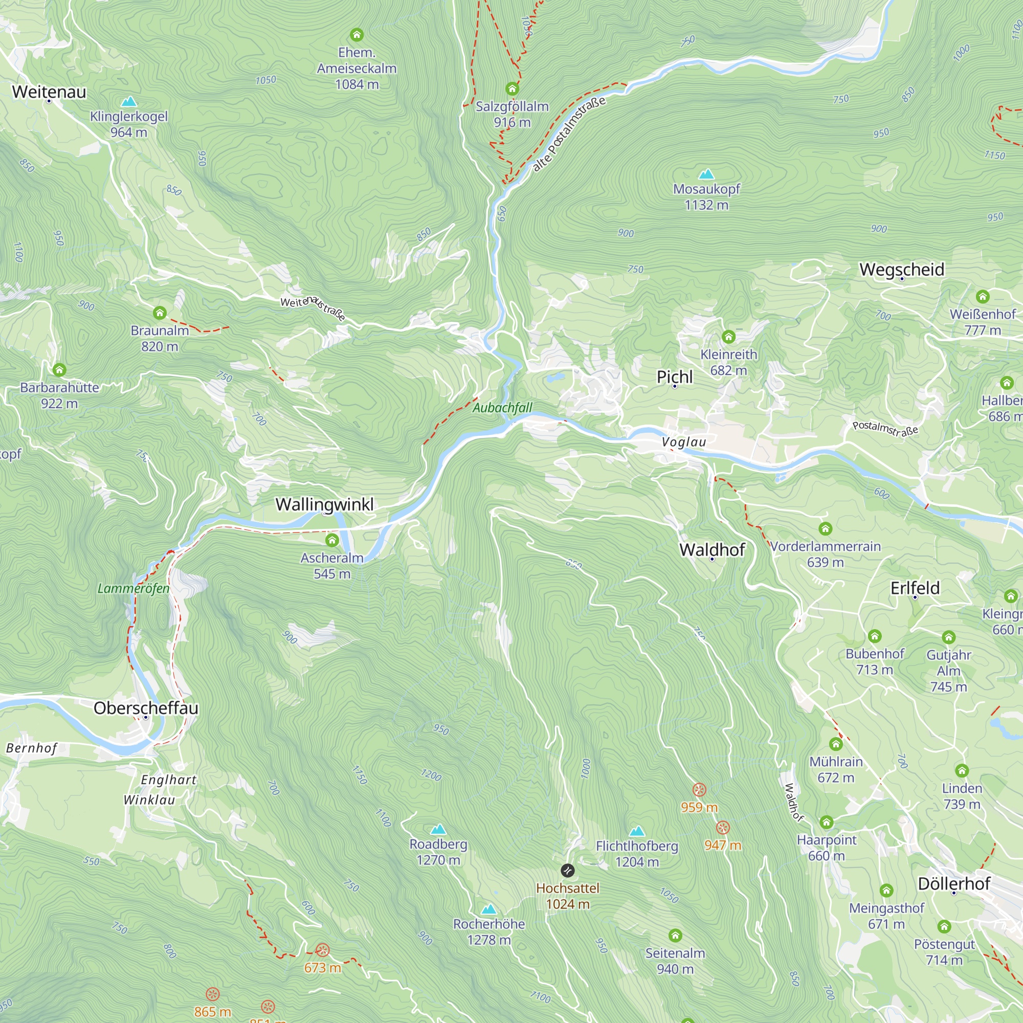 Siller-Hütte map