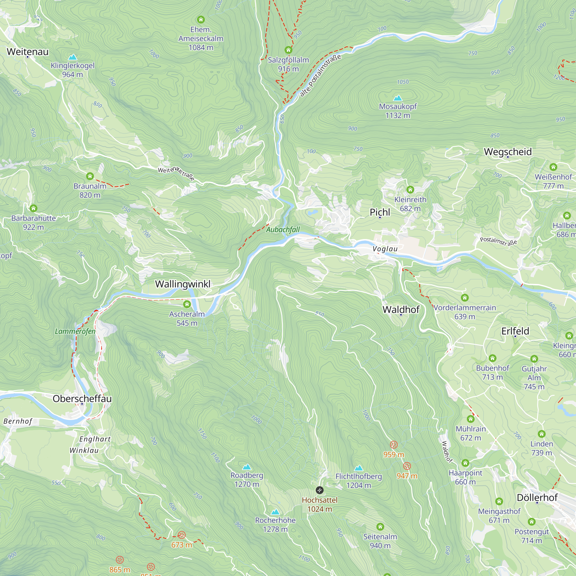 Siller-Hütte map