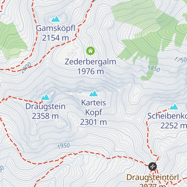 Map of Karteis Kopf