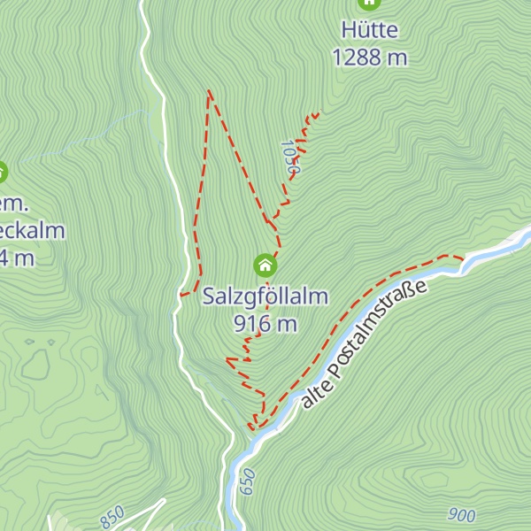 Map of Salzgföllalm