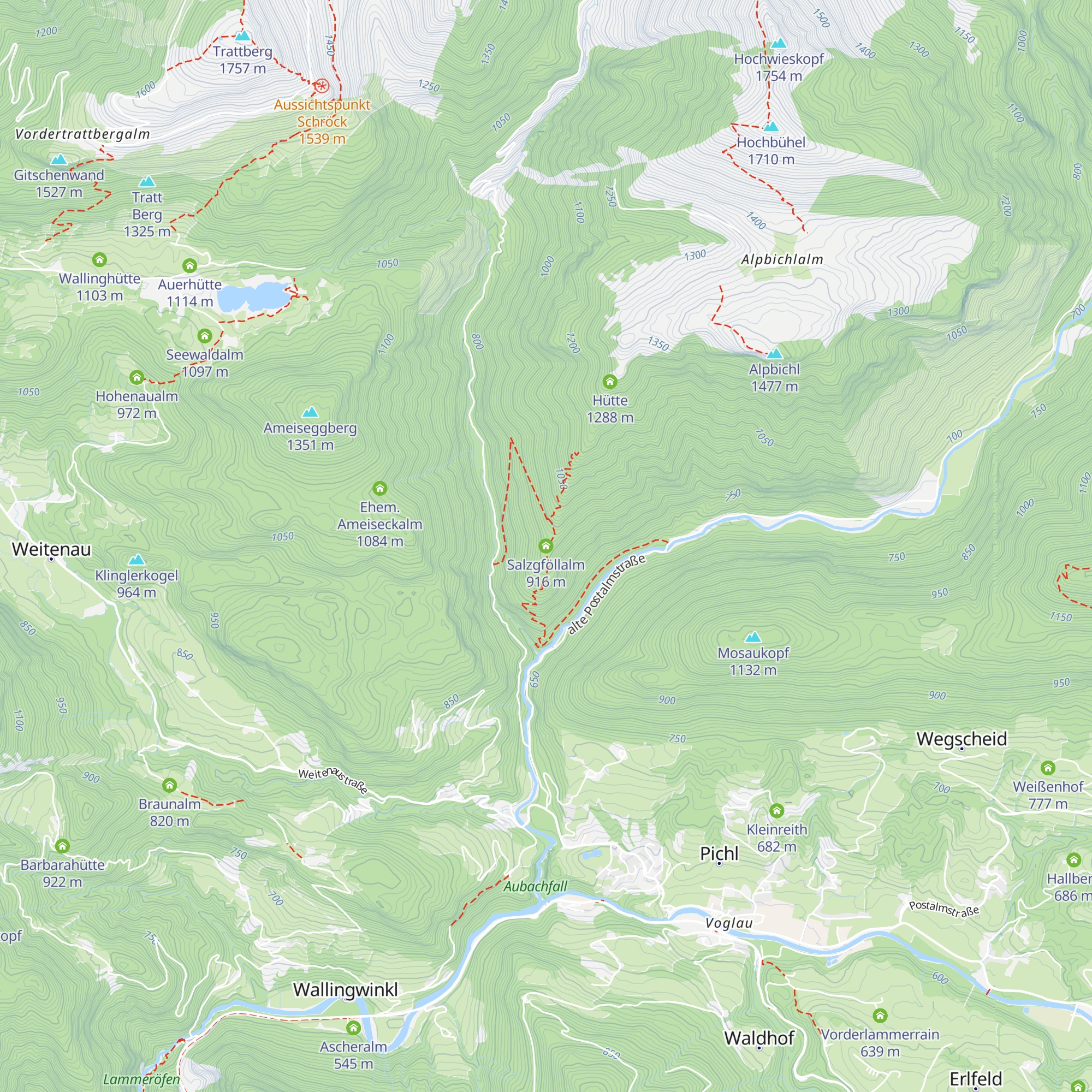 Salzgföllalm map
