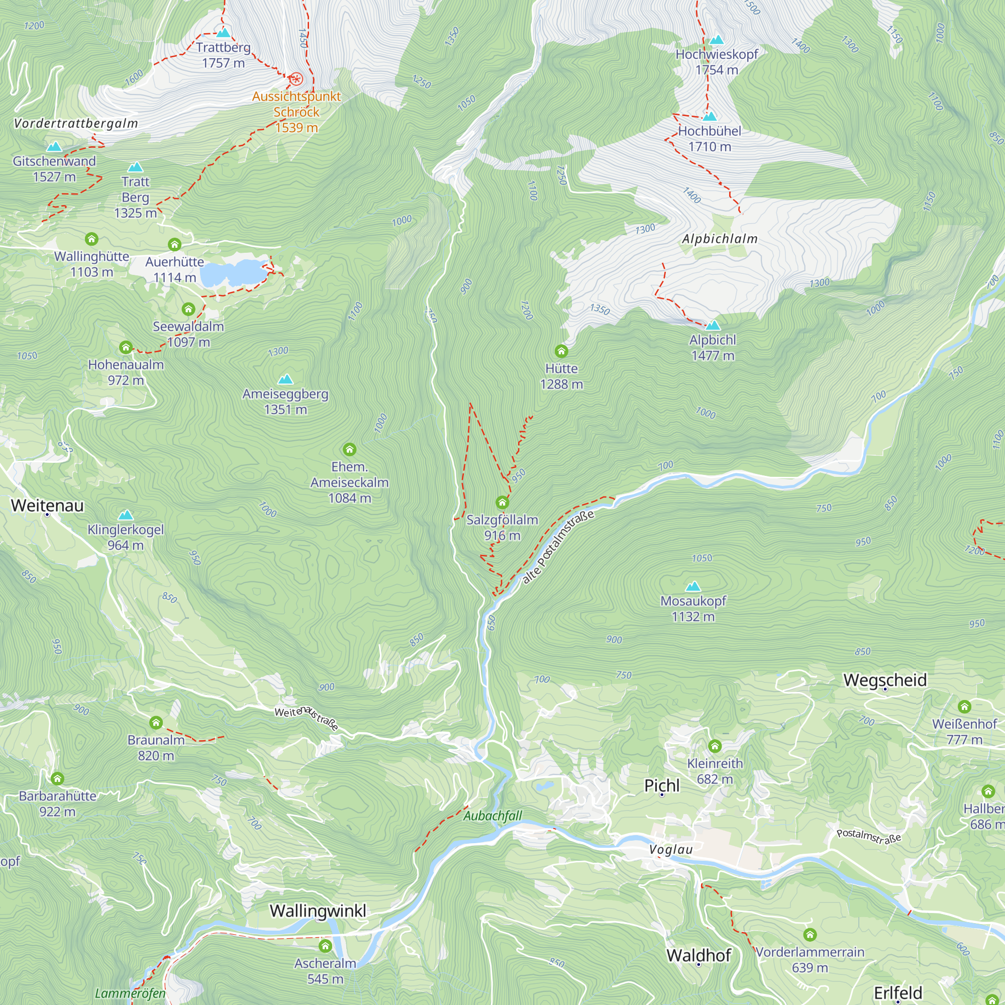 Salzgföllalm map