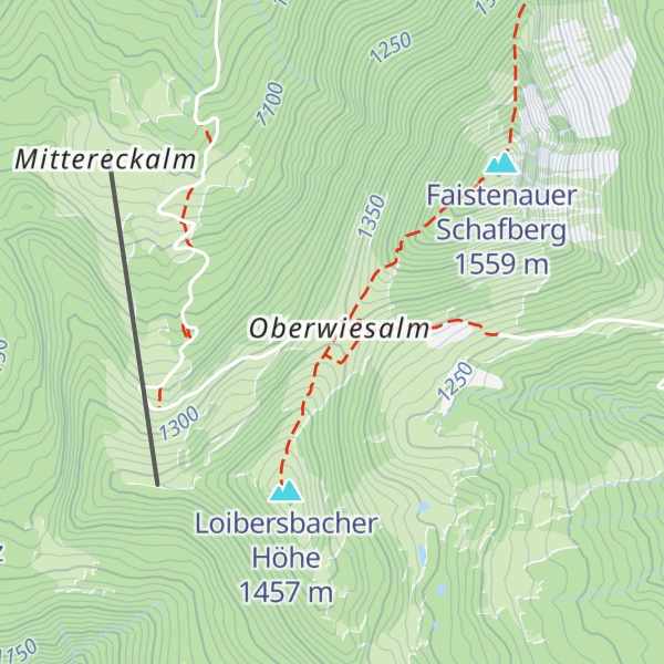 Map of Döllererhütte