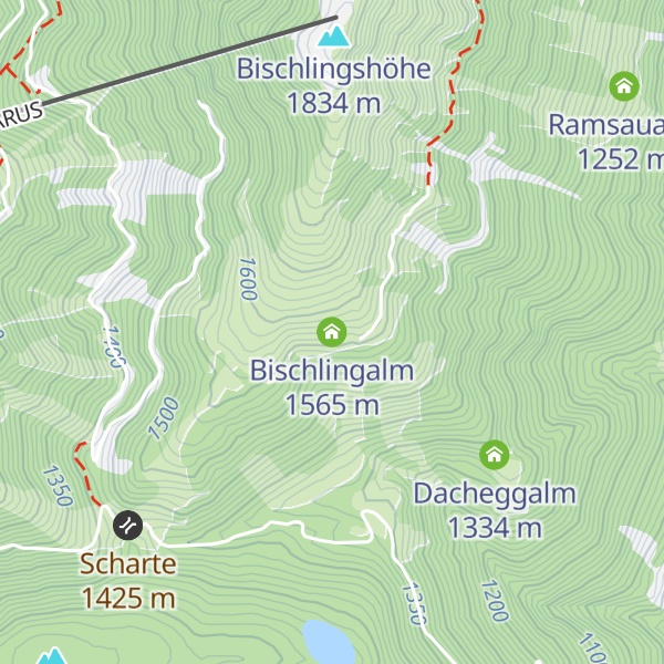 Map of Bischlingalm