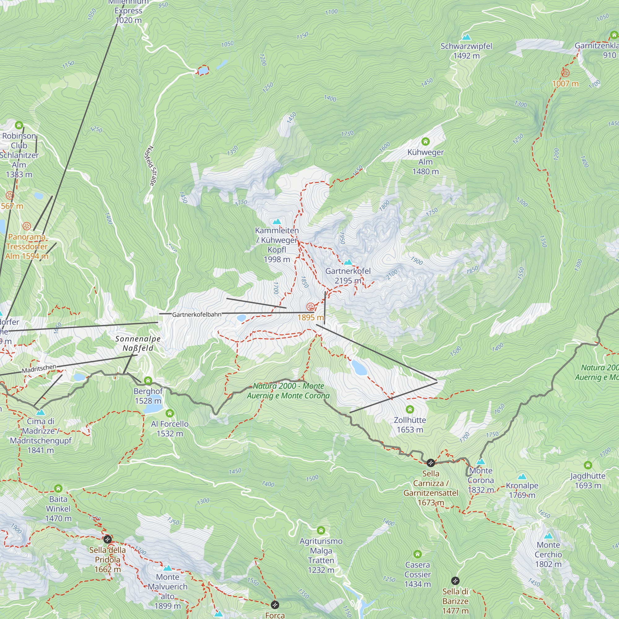 Skywalk map