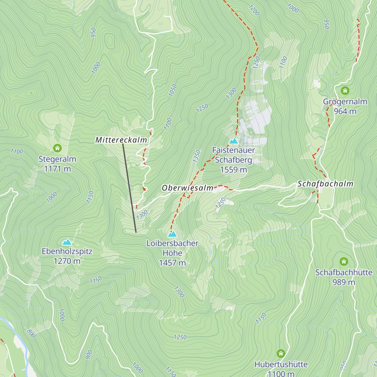 Lanznhütte map