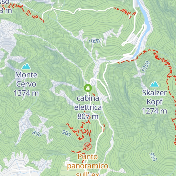 Map of cabina elettrica