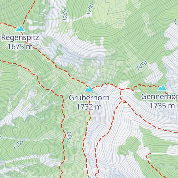 Map of Gruberhorn