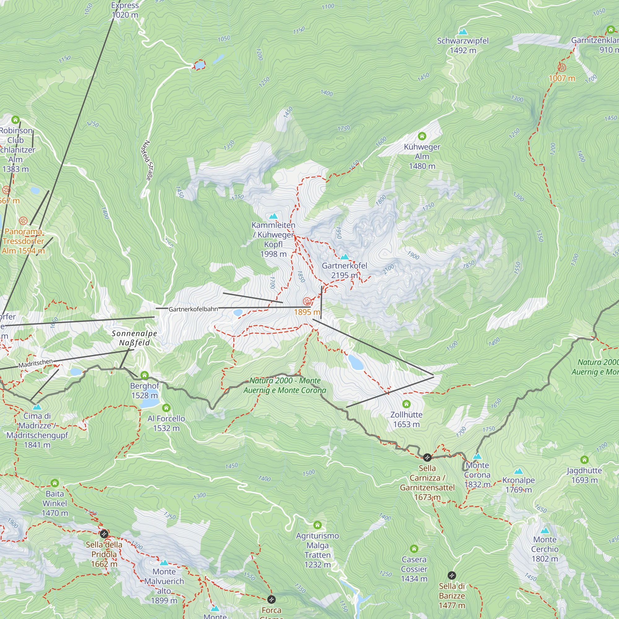 Zur Berghex map