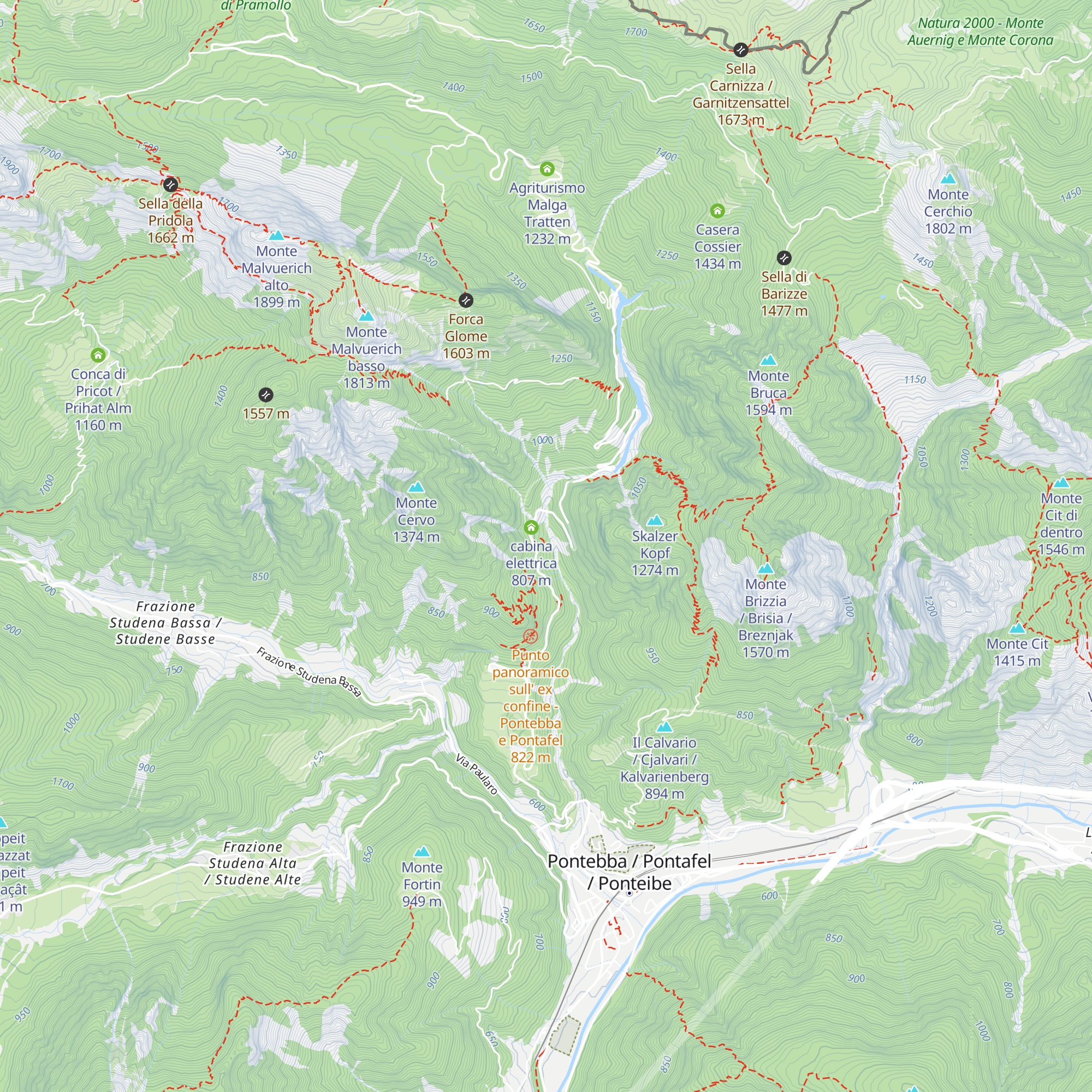 Ex Caserma Tratte map