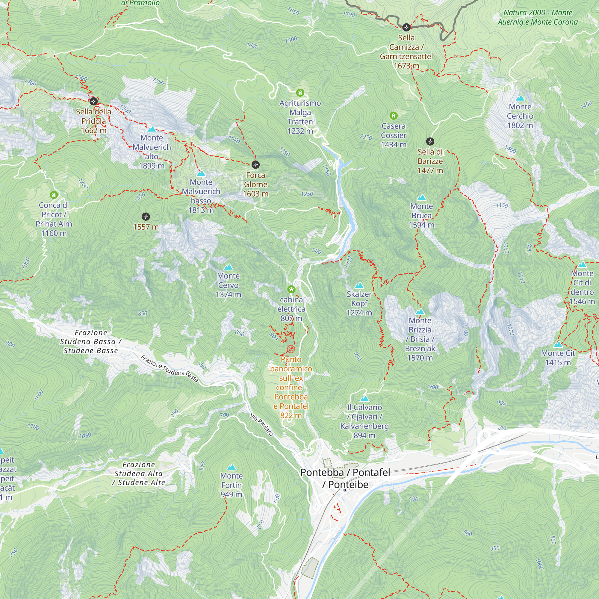 Ex Caserma Tratte map