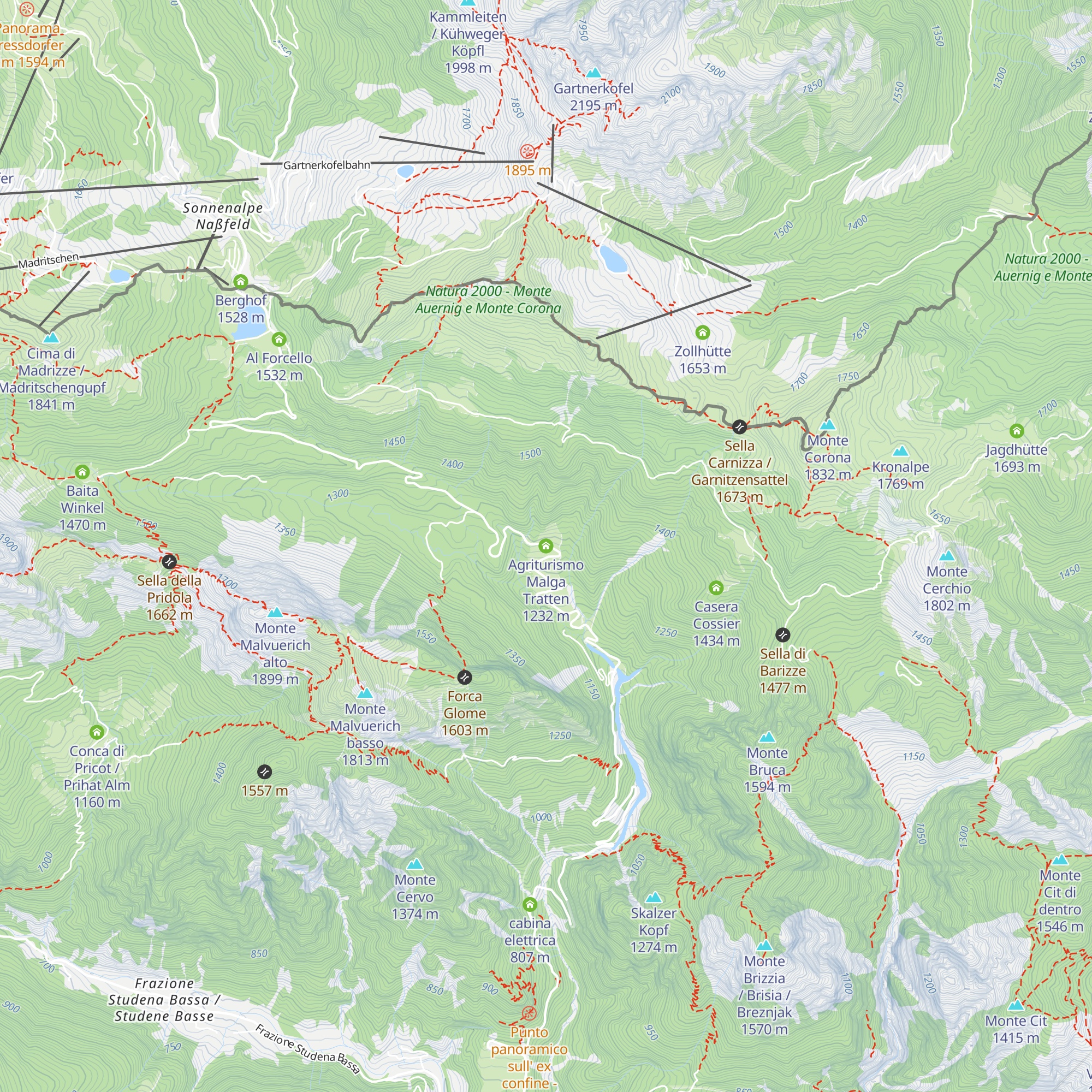 Agriturismo Malga Tratten map