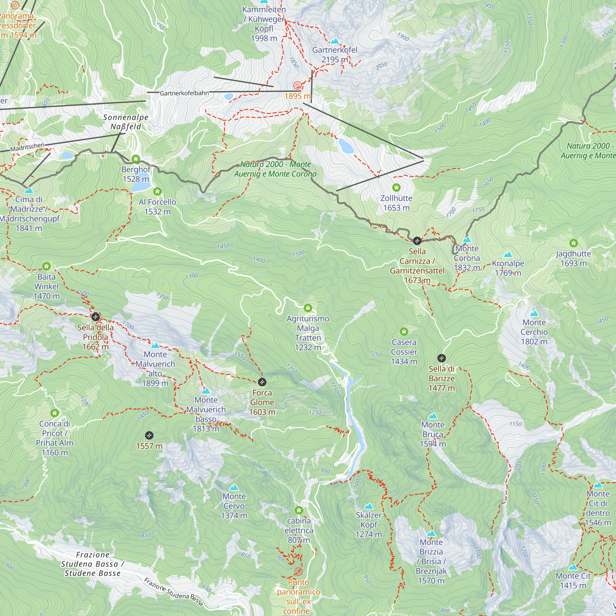 Agriturismo Malga Tratten map