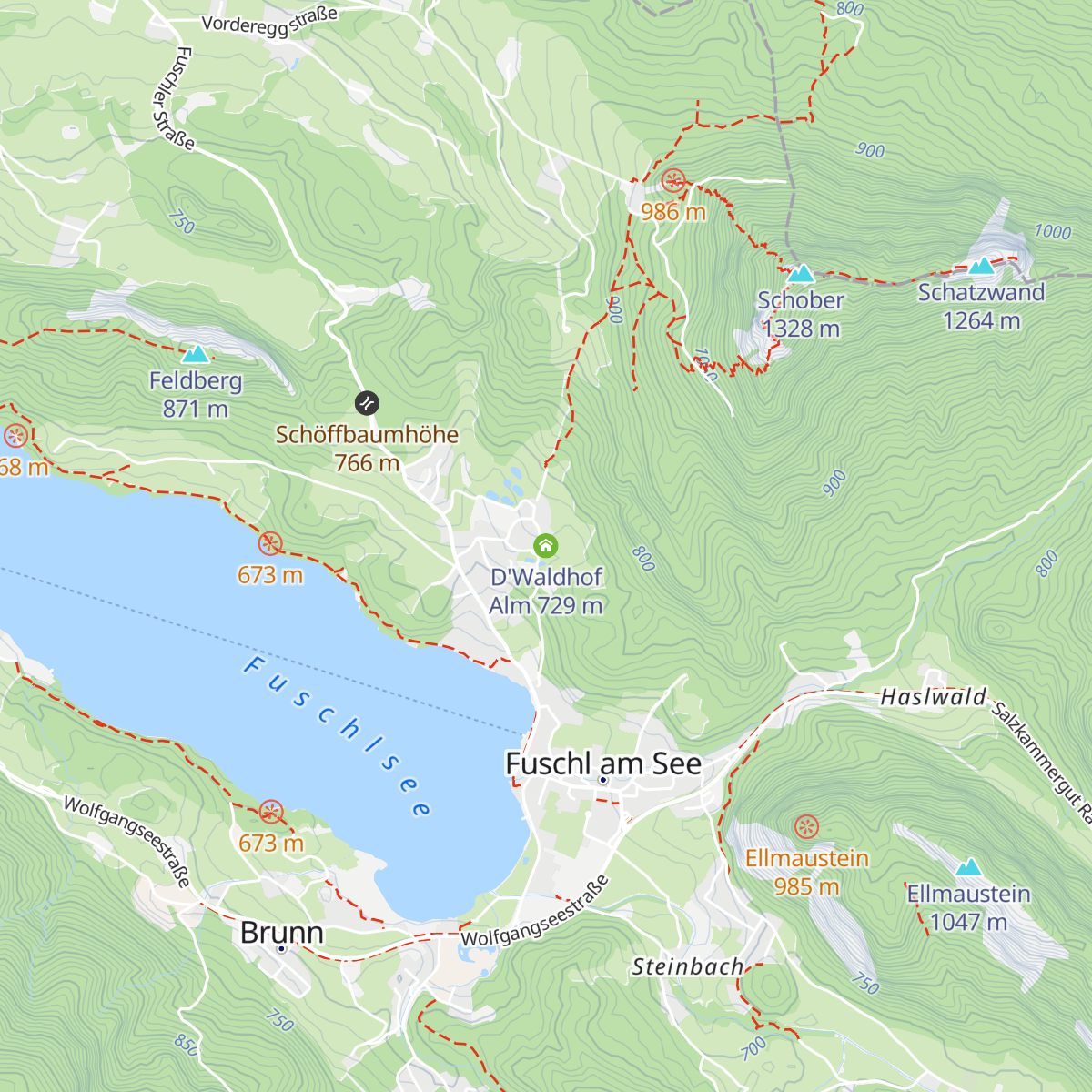 D'Waldhof Alm map