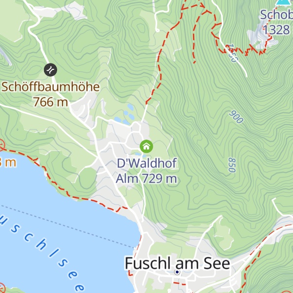 Map of D'Waldhof Alm