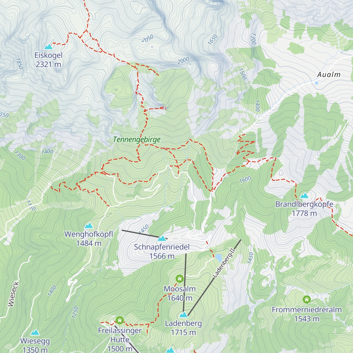 Laubichlalm map