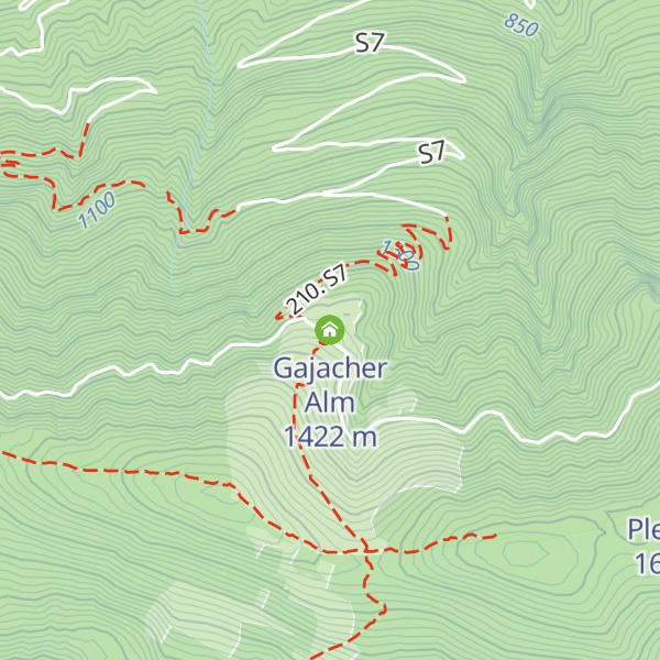 Map of Gajacher Alm