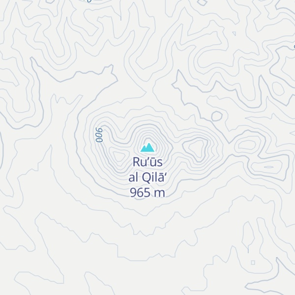 Map of Ru’ūs al Qilā‘