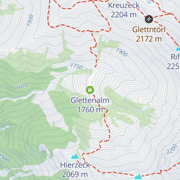 Map of Glettenalm